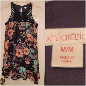 Please Bundle Xhilaration Dress Floral and Black crochet